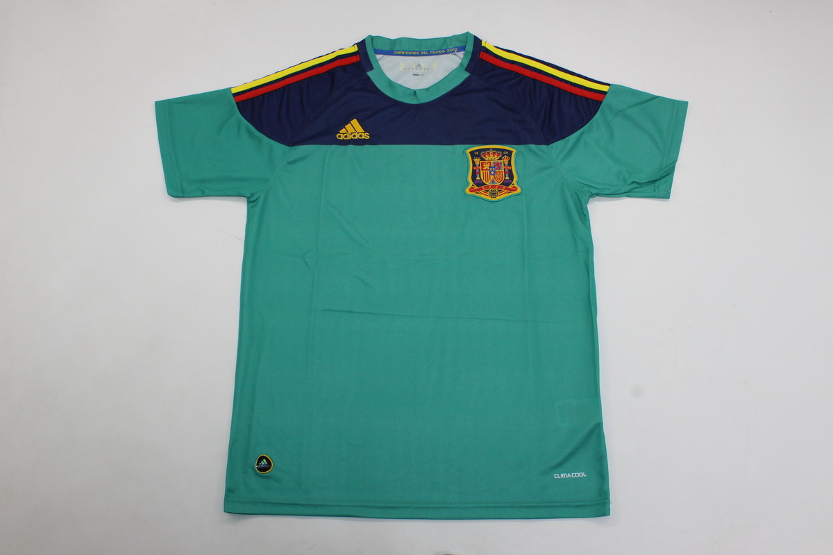 AAA Quality Spain 2010 World Cup GK Green Soccer Jersey
